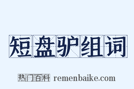 短盘驴组词是什么意思的图片